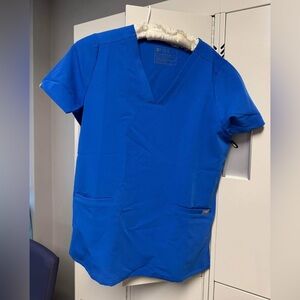 NEW Figs Royal Blue V-Neck Scrub Top